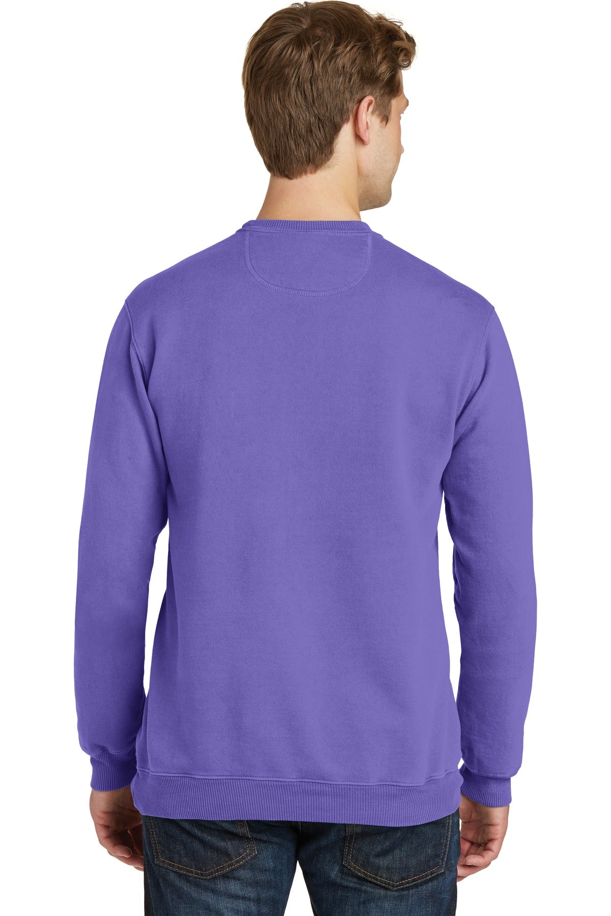 Port & Co Beach Wash Garment-Dyed Crewneck Sweatshirt PC098