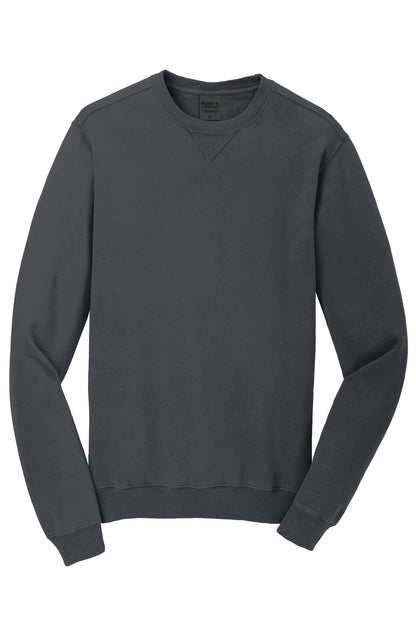 Port & Co Beach Wash Garment-Dyed Crewneck Sweatshirt PC098