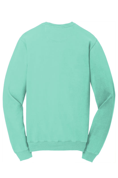 Port & Co Beach Wash Garment-Dyed Crewneck Sweatshirt PC098
