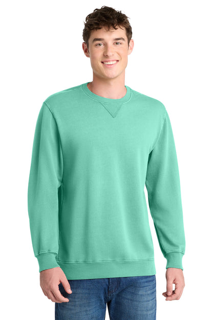 Port & Co Beach Wash Garment-Dyed Crewneck Sweatshirt PC098