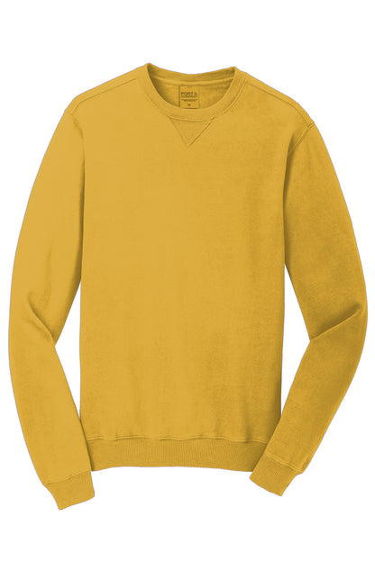 Port & Co Beach Wash Garment-Dyed Crewneck Sweatshirt PC098