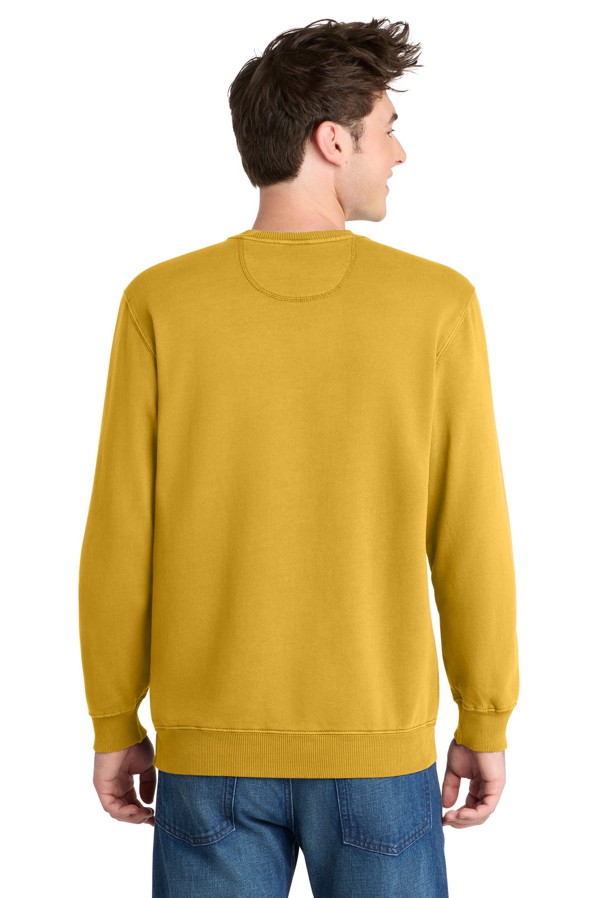 Port & Co Beach Wash Garment-Dyed Crewneck Sweatshirt PC098