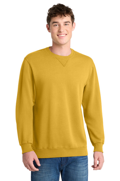 Port & Co Beach Wash Garment-Dyed Crewneck Sweatshirt PC098