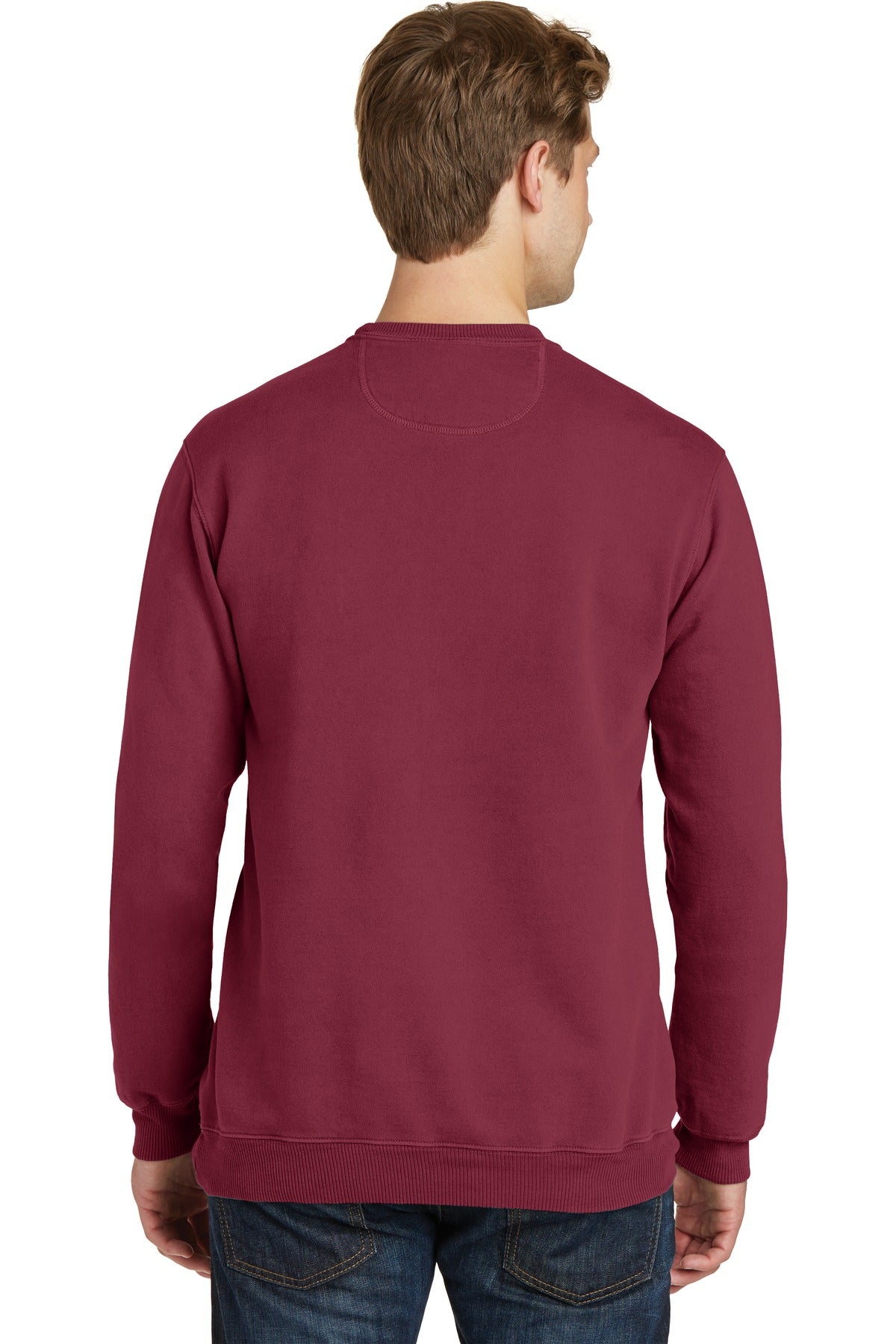 Port & Co Beach Wash Garment-Dyed Crewneck Sweatshirt PC098
