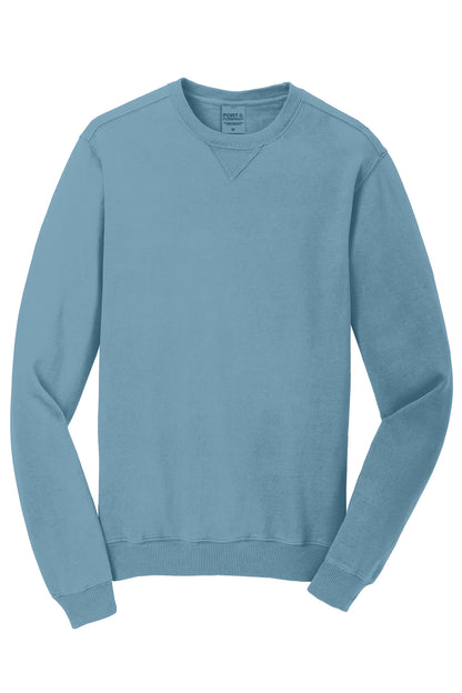 Port & Co Beach Wash Garment-Dyed Crewneck Sweatshirt PC098