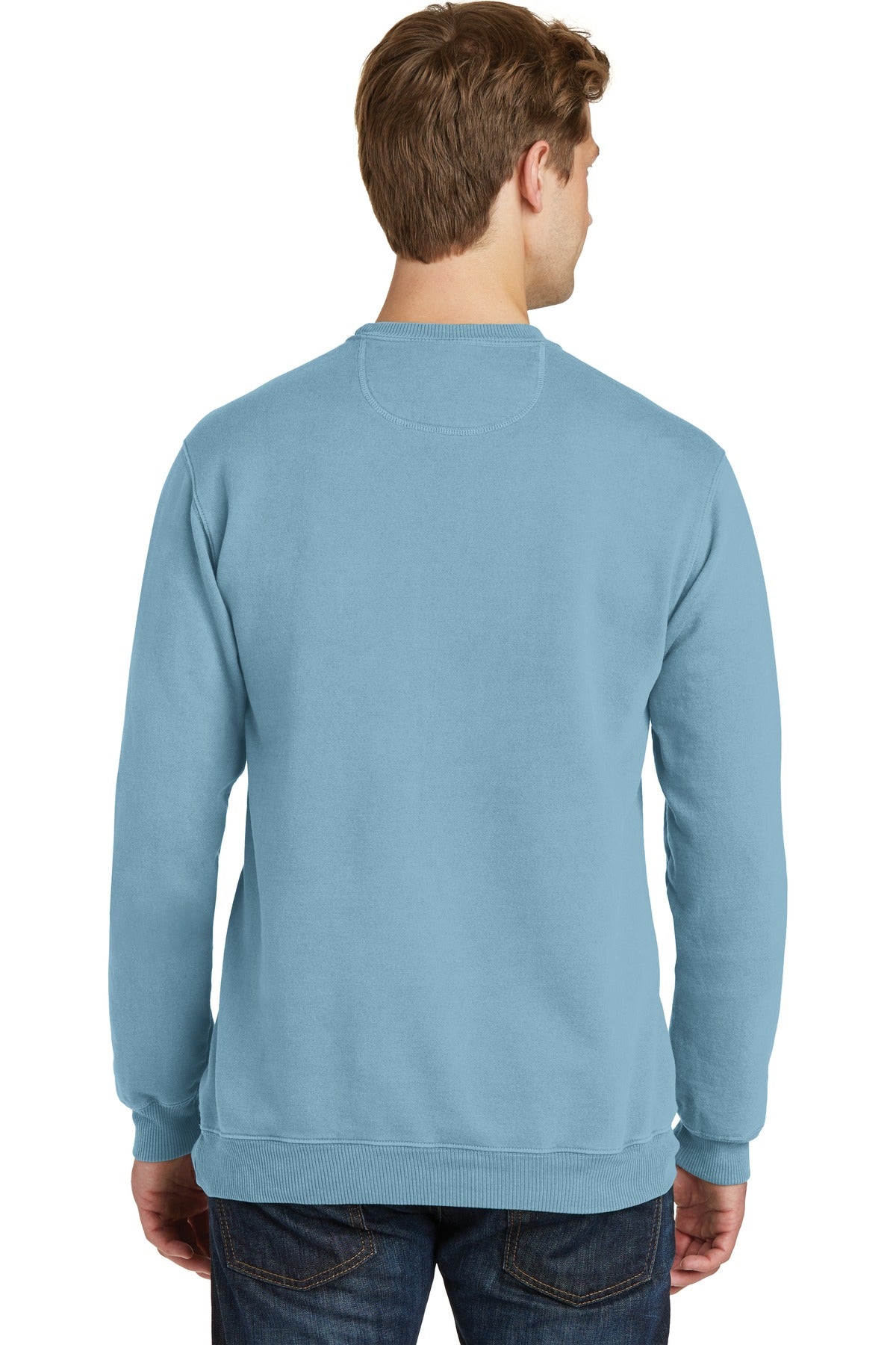Port & Co Beach Wash Garment-Dyed Crewneck Sweatshirt PC098