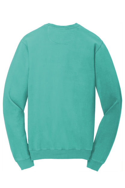 Port & Co Beach Wash Garment-Dyed Crewneck Sweatshirt PC098