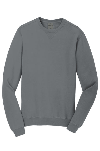 Port & Co Beach Wash Garment-Dyed Crewneck Sweatshirt PC098