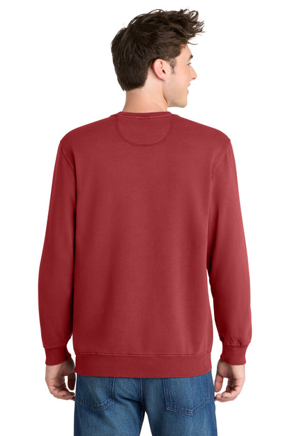 Port & Co Beach Wash Garment-Dyed Crewneck Sweatshirt PC098