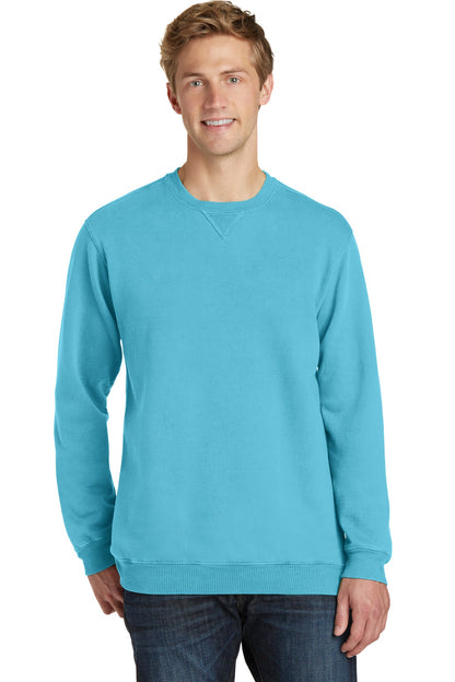 Port & Co Beach Wash Garment-Dyed Crewneck Sweatshirt PC098