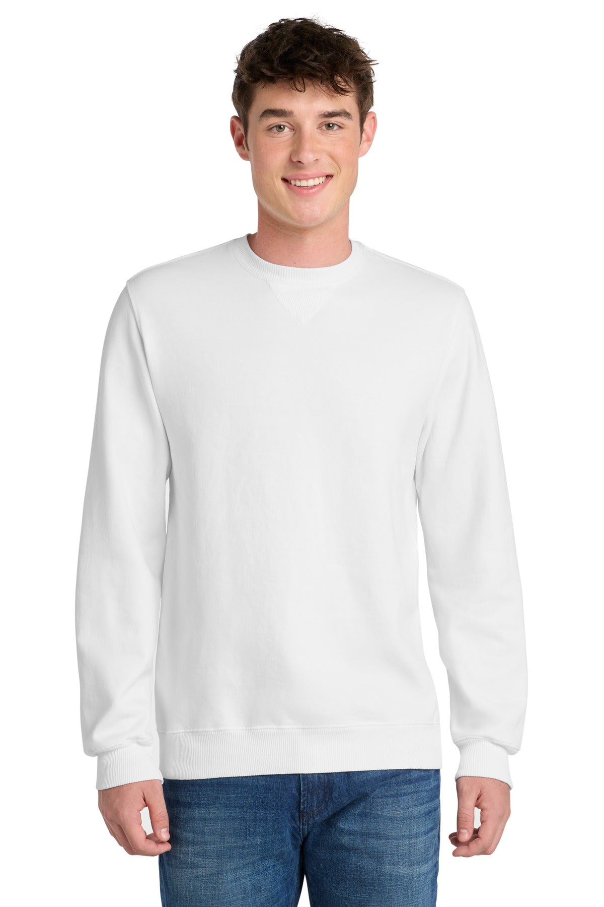 Port & Co Beach Wash Garment-Dyed Crewneck Sweatshirt PC098