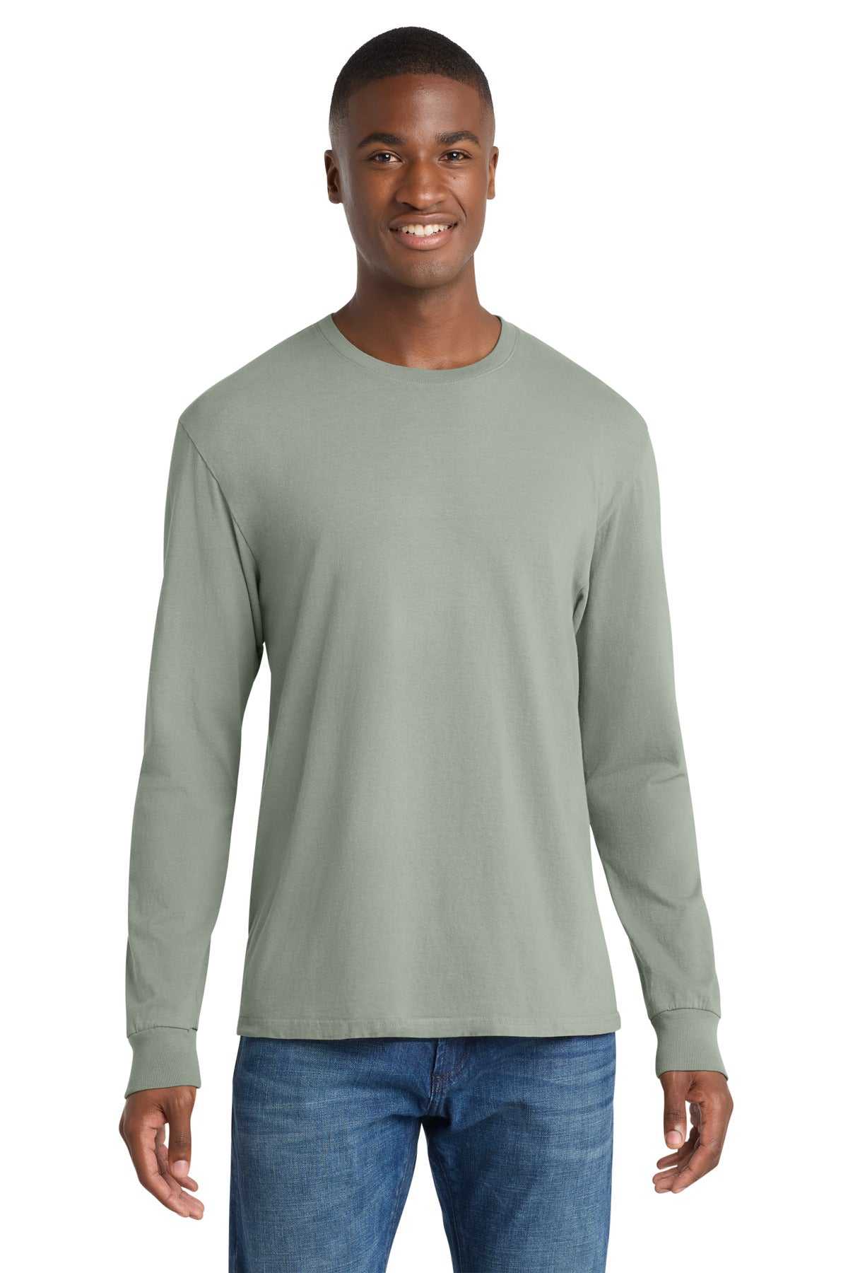 Port & Co Beach Wash Garment-Dyed Long Sleeve Tee PC099LS
