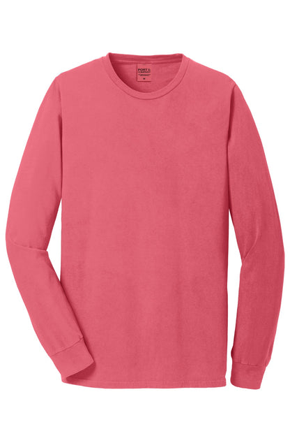 Port & Co Beach Wash Garment-Dyed Long Sleeve Tee PC099LS