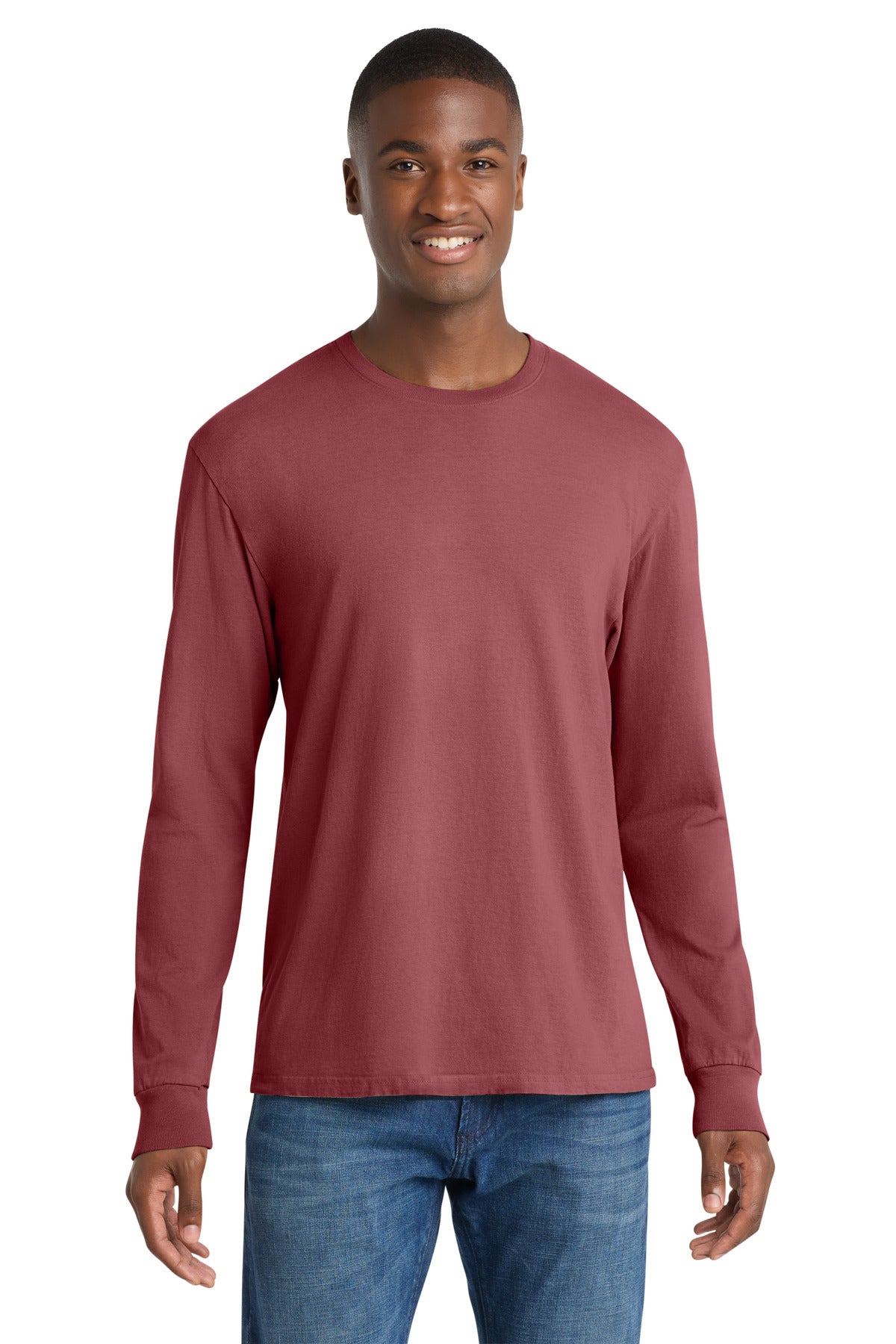 Port & Co Beach Wash Garment-Dyed Long Sleeve Tee PC099LS