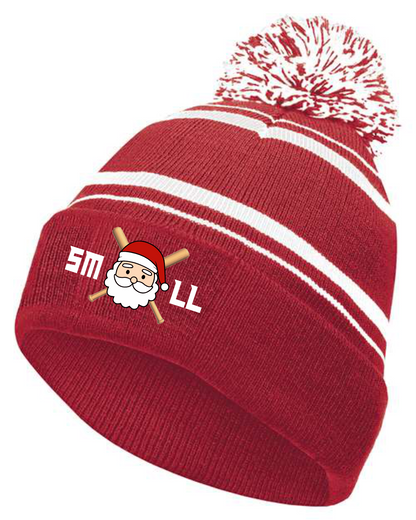 SMLL Holiday Beanie with Pom Pom (Mail to your home or pick up at our Callaway shop)