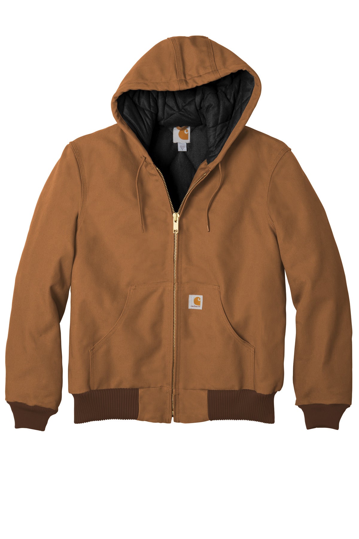 Carhartt Tall Quilted-Flannel-Lined Duck Active Jac. CTTSJ140
