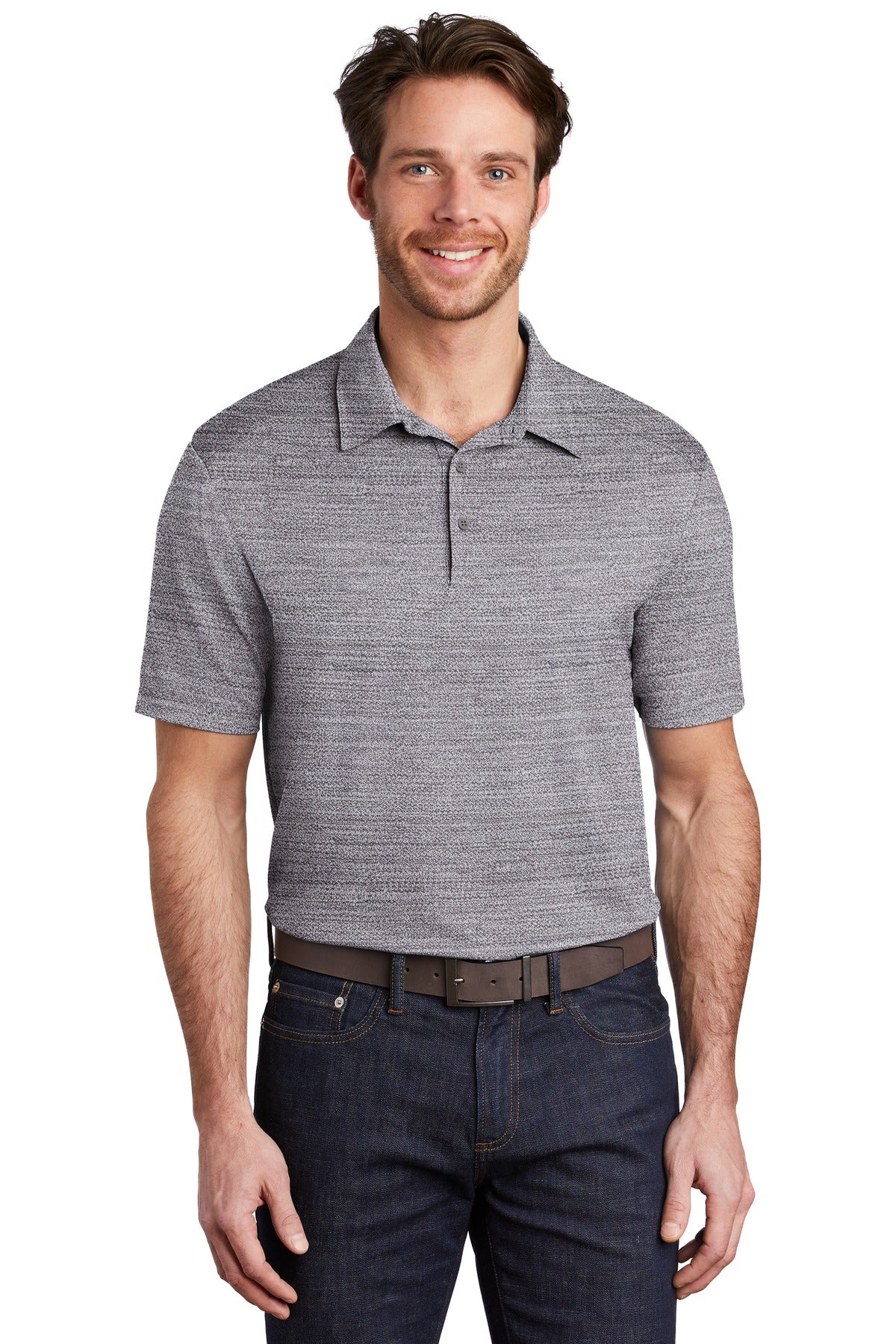 Port Authority  Stretch Heather Polo K583 (Embroidery)