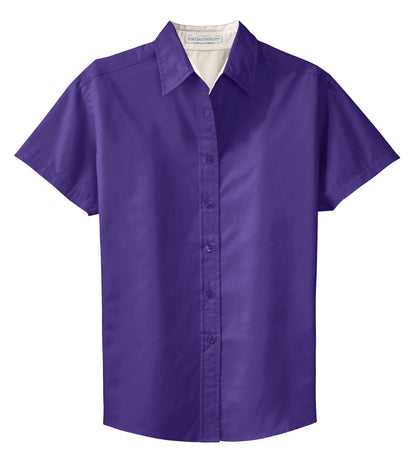 Port Authority® Ladies Short Sleeve Easy Care Shirt (Dark Colors) L508