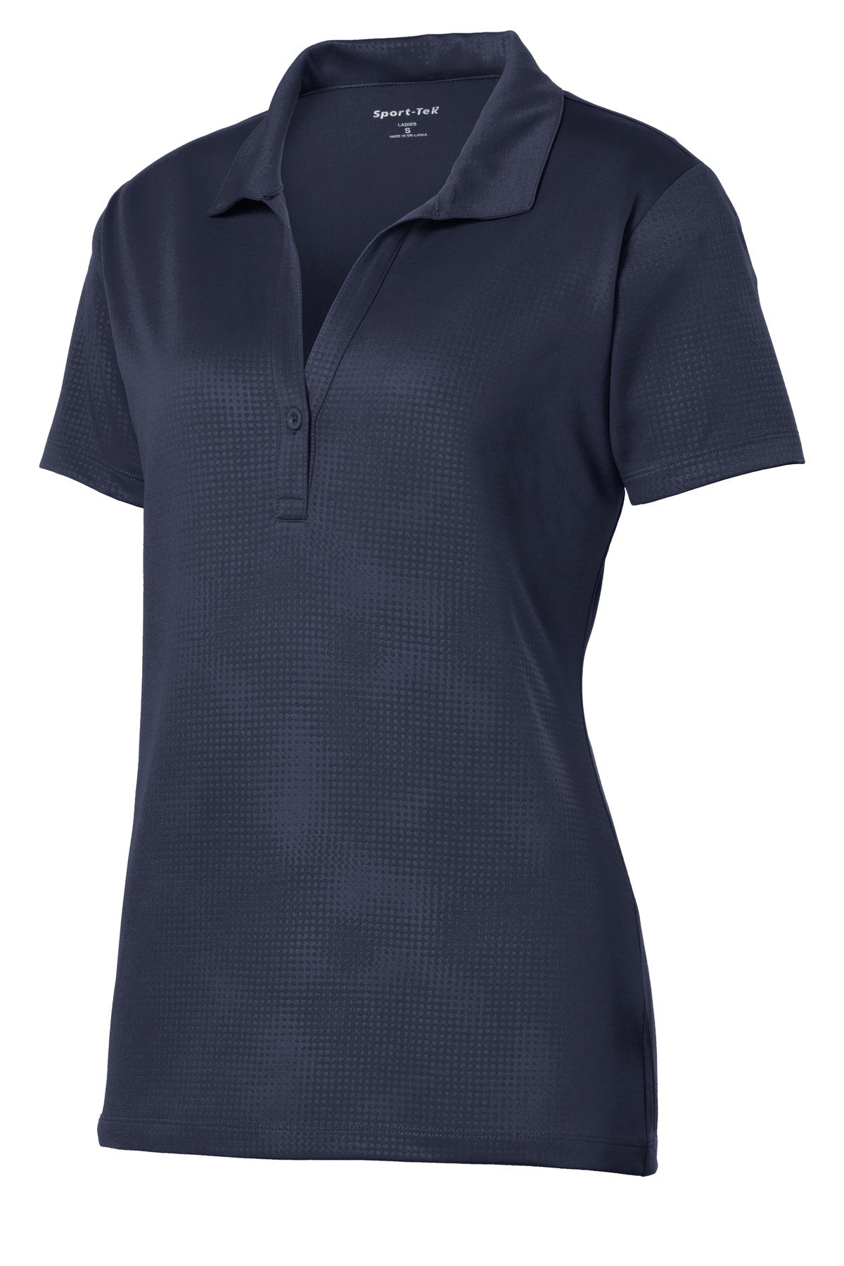 Sport-Tek Ladies Embossed PosiCharge Tough Polo. LST630 (Ink)