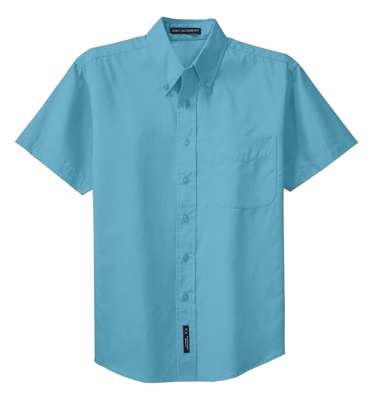 [Custom] Short Sleeve Easy Care Dress Shirt (Unisex) (Medium Colors) [S508]