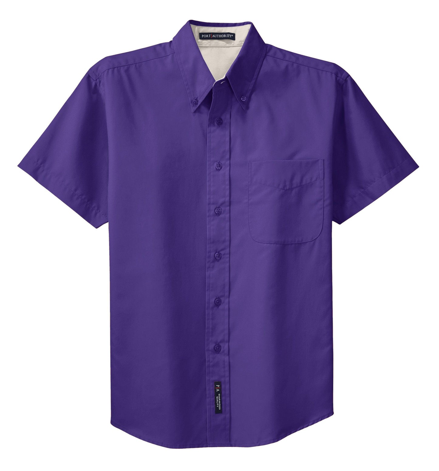 [Custom] Short Sleeve Easy Care Dress Shirt (Unisex) (Dark Colors) [S508]