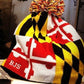 Maryland Flag Knit Hat with fleece lining (Can be Personalized)